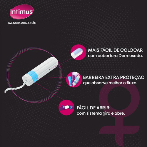 Absorvente Interno Intimus Super Cobertura Dermoseda 16un