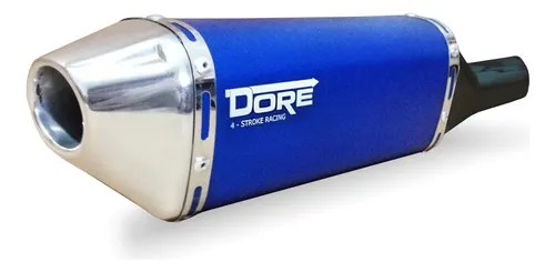 comprar Escape Ponteira Alumínio Dore + Curva Inox Crf 230 Azul