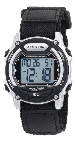 Armitron Sport Unisex Digital Chronograph Nylon Strap Watch