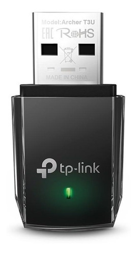 Mini adaptador USB inalámbrico TP-Link Ac1300 Archer T3u negro