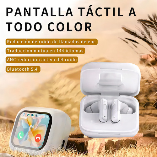 Isdewatch a8plus Auriculares Bluetooth Cancelación Ruido Pantalla Táctil Lcd Audífonos In-ear Manos Libres Deportivos