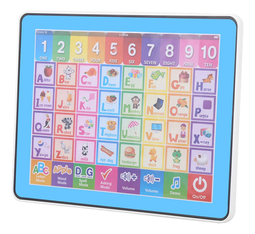Tablet Toy Para Niños, Pantalla Táctil, Aprendizaje De Inglé