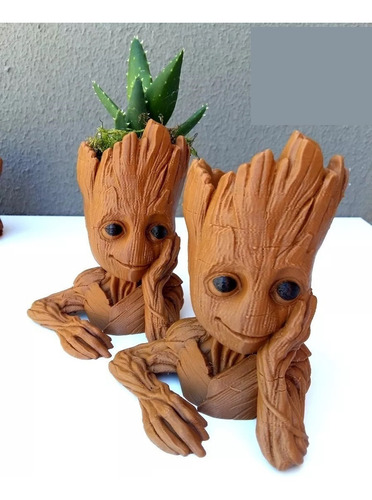 Baby Groot Vaso Ou Porta Objetos - Tamanho M(13cm)