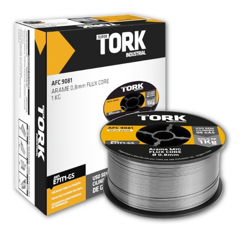 Imagem 2 de 9 de Arame Para Solda Mig Uso Sem Gás 0.8mm - Kit 2 Rolos De 1 Kg