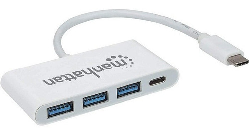 Hub Manhattan Usb-c De 3 Puertos Usb-a Y 1 Puerto Usb-c