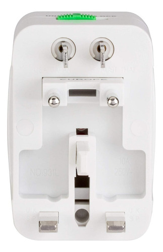 Adaptador Enchufe Universal Clavija Internacional Viaje 3pzs