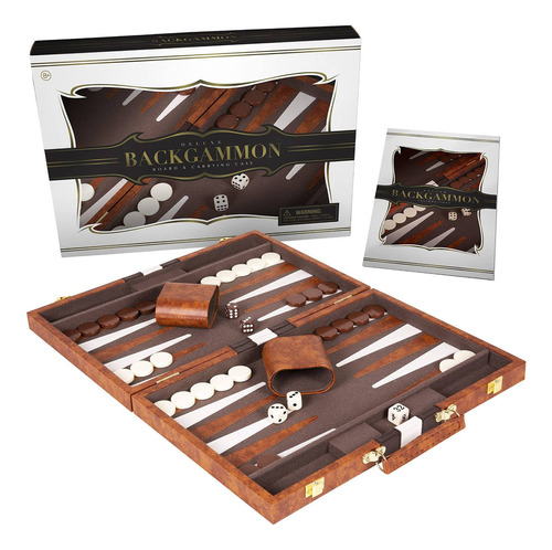 Juego De Mesa Crazy Games Backgammon Set  Juego Clás Fr80jm