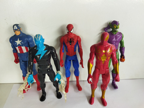 Coleccion Marvel Spiderman Villano Duende Traje Figura 27 Cm