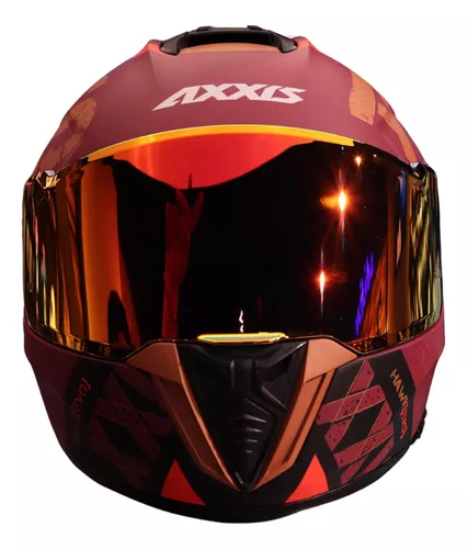 Casco modular para moto Mate rojo Talla XL Axxis Hunter Oni