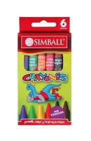 Crayones Simball X 6 Colores