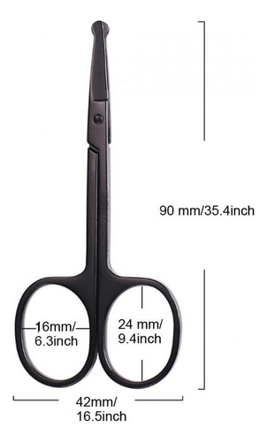 Tijera De Acero Inoxidable Para Cortar Pelo De Nariz, Cejas