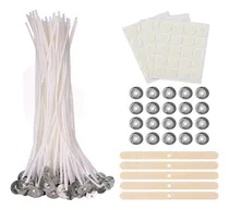 Comprar M Mechas Para Velas (paquete De 100), Mechas Para Velas De