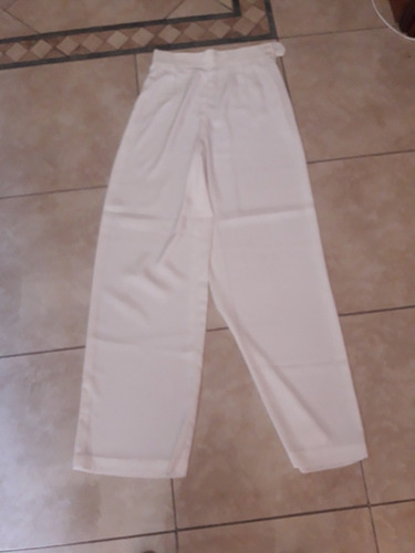 Pantalon Palazzo  Tiro Alto En Beige T: 40 De Seda 