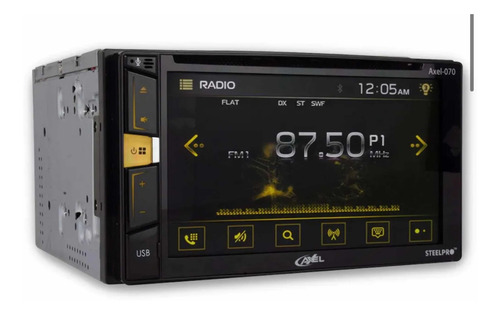 Imagen 1 de 6 de Autoestéreo Steelpro C/cd Axel-070 De 6.2 Bt Ios/android