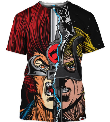 Camisetas De Moda Con Estampado 3d De Anime Thundercats