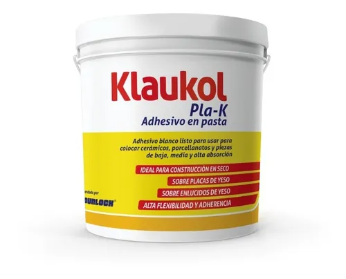 Adhesivo Revestimientos Para Durlock Klaukol Pla-k X 7 Kg