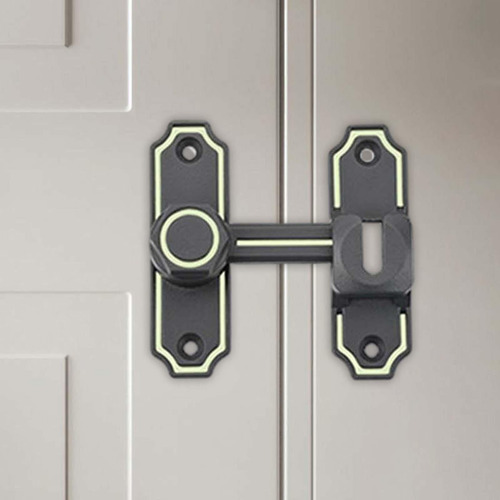 Cerradura De Pestillo De Puerta, Cerradura De Gris Luminoso
