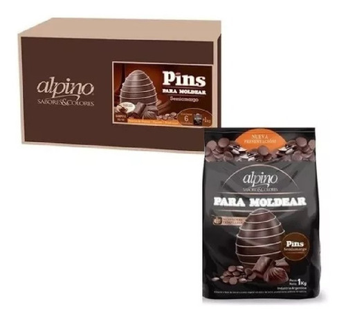 Chocolate Pins Alpino Lodiser Caja X 6 Kg