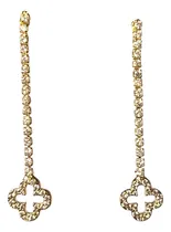 Comprar Aros Enjoyas Jewels Cruz Plata Oro Cuarzo Blanco