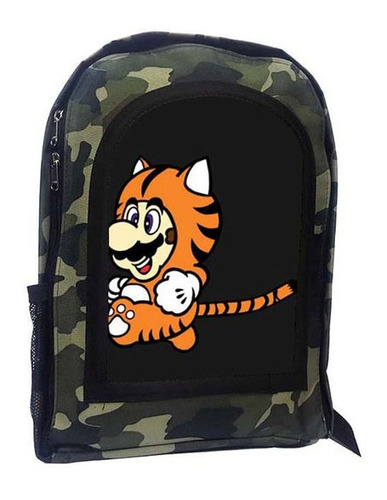 Mochila Camuflada Mario Bross A7