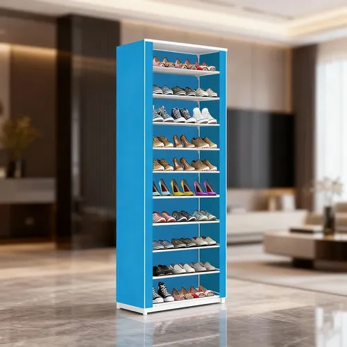 Sapateira Organizadora 9 Prateleiras Lisa 27 Pares Tnt - Azu