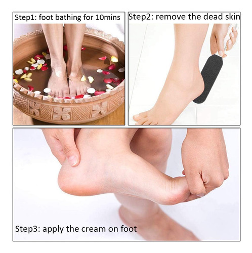 Homeve Lima De Pedicura Profesional Reutilizable De Acero In