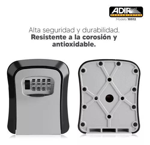 Caja De Seguridad De Llaves Empotrable Adir 10512 Color Negro