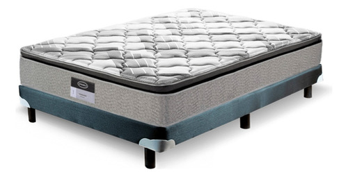 Colchón América Matrimonial Ortopédico Más Box Modelo Yorker Color Gris