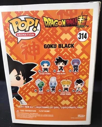 Boneco Funko Pop Dragon Ball Z Goku Black 314 - Início