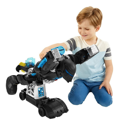 Imagem 8 de 10 de Imaginext Dc Super Friends Batman Tech Bat Bot Com Som