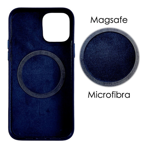 Imagen 3 de 7 de Funda Piel Case Cuero Pu Para iPhone Magsafe Calida Original