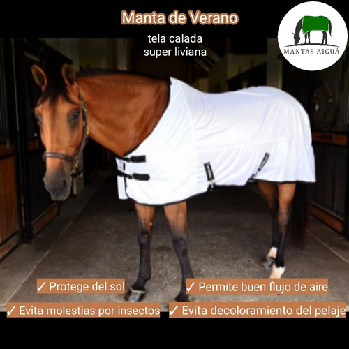Imagen 2 de 10 de Manta Capa Verano Anti Moscas Caballos ($3600 Vta. Directa)