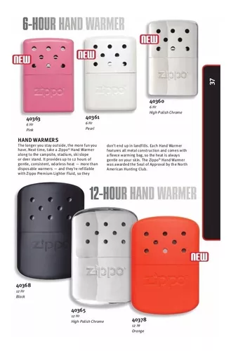 Calienta manos marca zippo