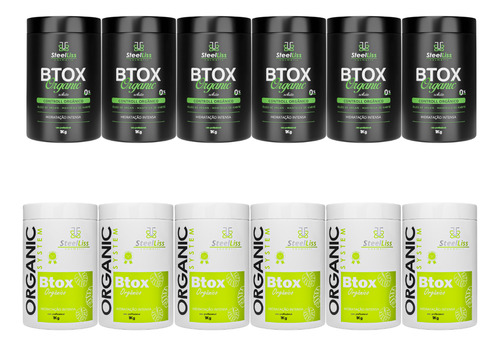 Combo Btox Capilar 6 Organic System + 6 Controll Frizz