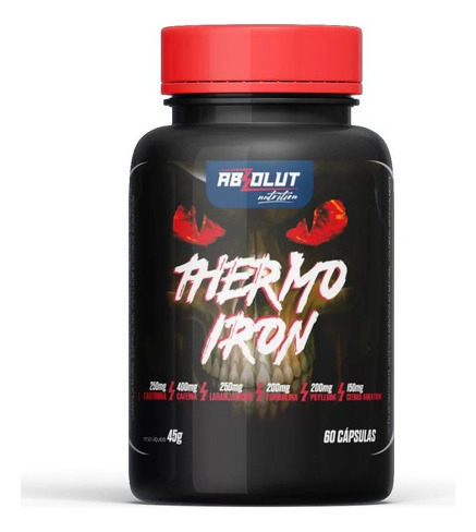 Termogênico Thermo Iron Absolut Nutriton 60 Caps !Sabor Sem Sabor