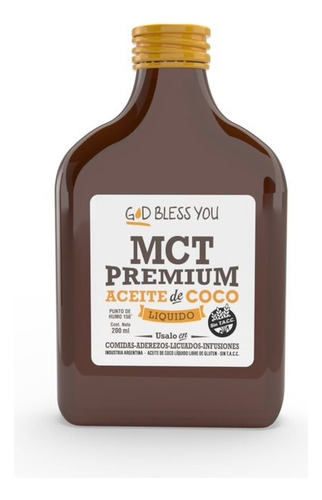 Aceite Mct Petaca Premium God Bless You 200ml