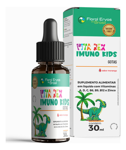Imuno Kids Vit A D3 C B6 B9 B12 Zinco Pura Alta Absorção