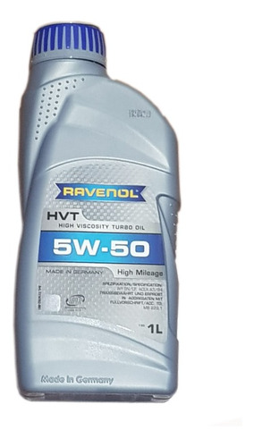 Aceite Ravenol 5w50 1 Litro Sintetico Hvt Sn/cf