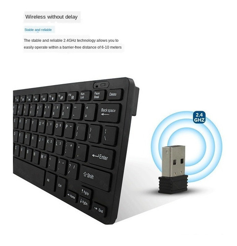 Kit Mouse Teclado Inalámbrico 2.4g Mini Slim! K03 Ñ