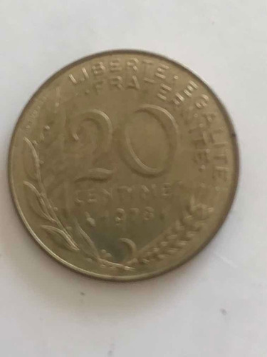 20 Centavos De Franco 1978 - Francia