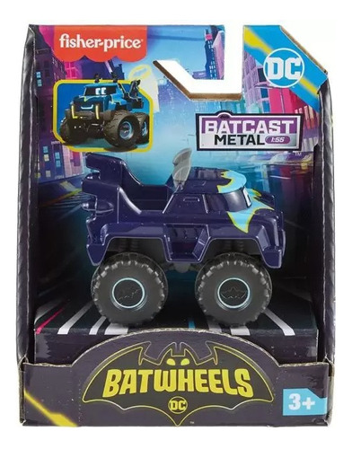 Fisher-price Batwheels Vehículo De Juguete Die-cast Buff Personaje Buff The Bat-truck