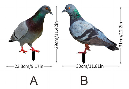 2 Estatuas De Palomas, Estacas De Jardín, Figuritas De