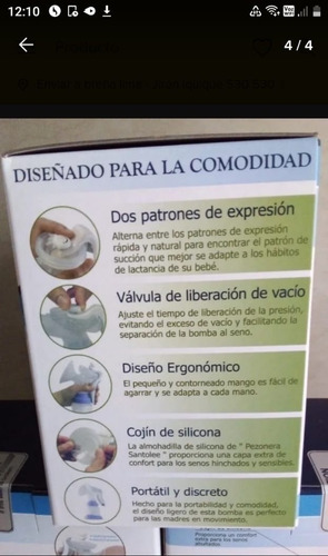 Extractor Manual De Leche Santolee Regalo Baby Shower