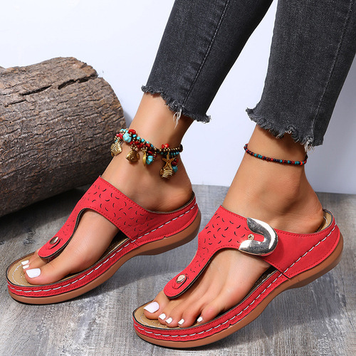 Sandalias Casuales De Mujer Zapatos De Verano Zapatillas 23