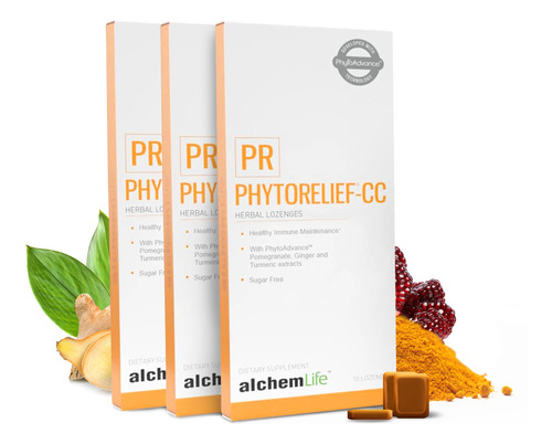 Alchemlife Phytorelief - Pastillas De Crcuma, Jengibre Y Gra