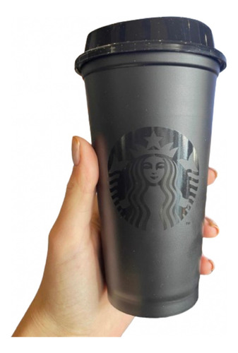 Vaso Starbucks Negro Reutilizable Edición Limitada
