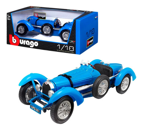 Bburago 1934 Bugatti Type 59 Modelo 1:18 Azul Febo