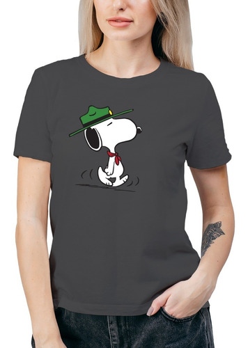  Polera Mujer Snoopy Ranger Guardaparques Algodon Cb16