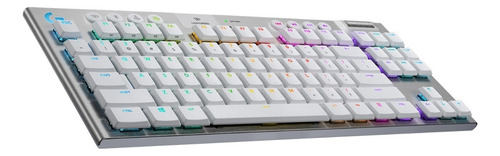 Teclado Gamer Logitech G915 Tkl Mecanico Switch Gl Tactil Color del teclado Blanco Idioma Inglés