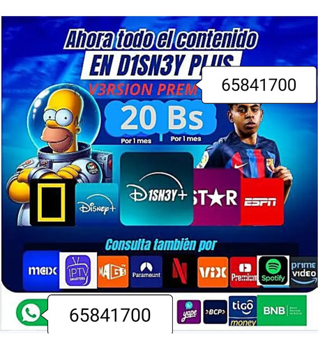 Cuentas Streaming Al Whatsapp